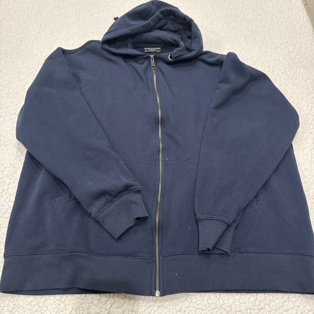 Vintage Foot Locker  full zip XXXL Mens Hoodie blue  Sweatshirt 1990s VTG
